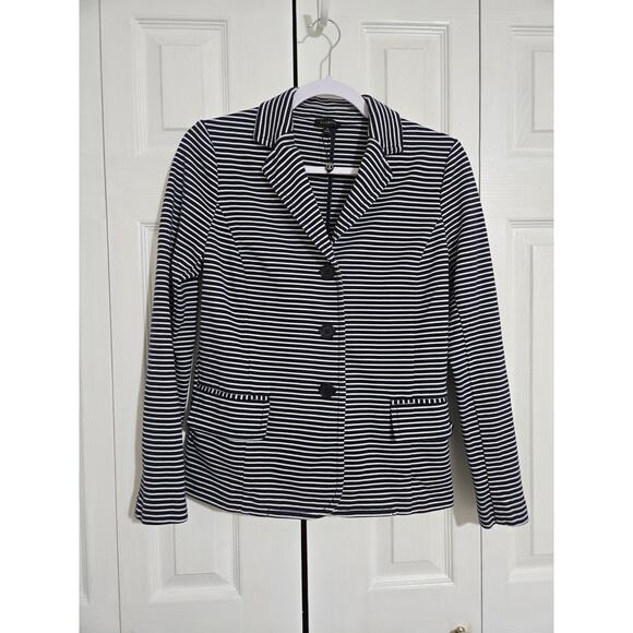 Talbots medium women's  striped buttoned blazer - Picture 1 of 9